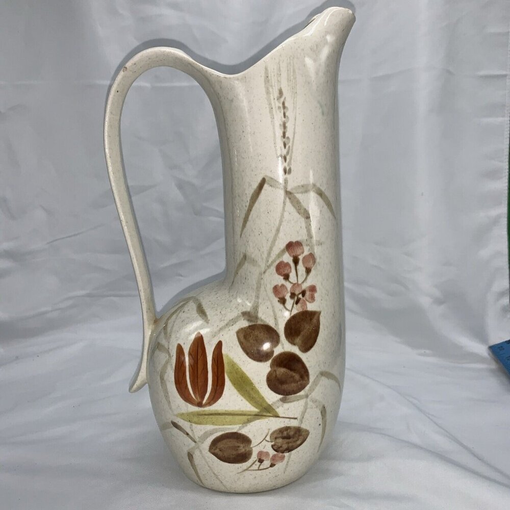 Vintage Red Wing Random Harvest Stoneware Beverage Pitcher / Server Pottery READ